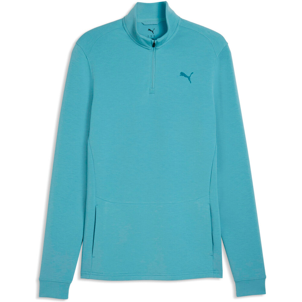 Puma camiseta fitness hombre M Cloudspun 1/4 Zip vista detalle