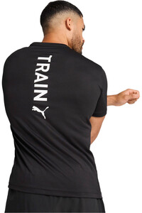 Puma camiseta fitness hombre M GRAPHICS TRAINING VERTICAL LOGO TEE vista trasera