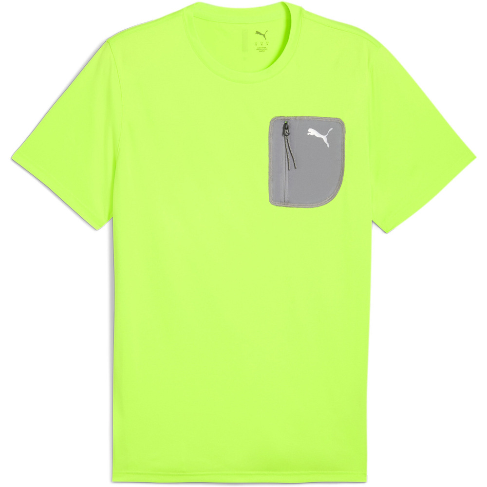 Puma camiseta fitness hombre M PUMA FLEX POCKET TEE vista frontal