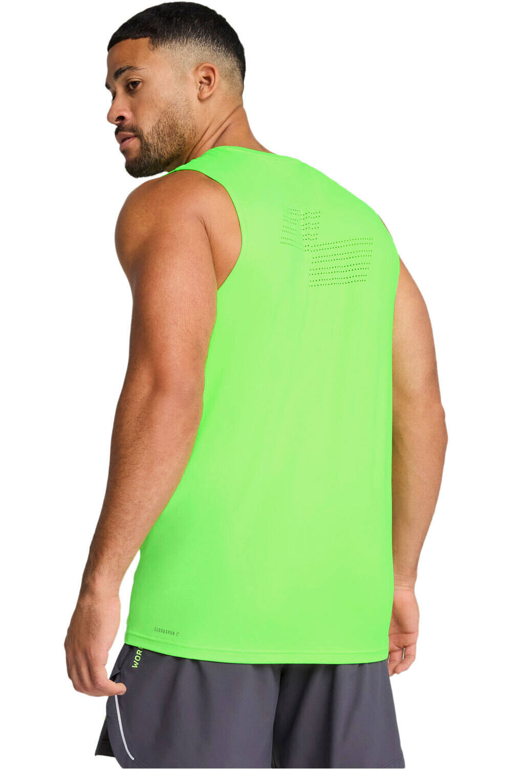Puma camiseta fitness hombre M PUMA x HYROX Cloud vista trasera
