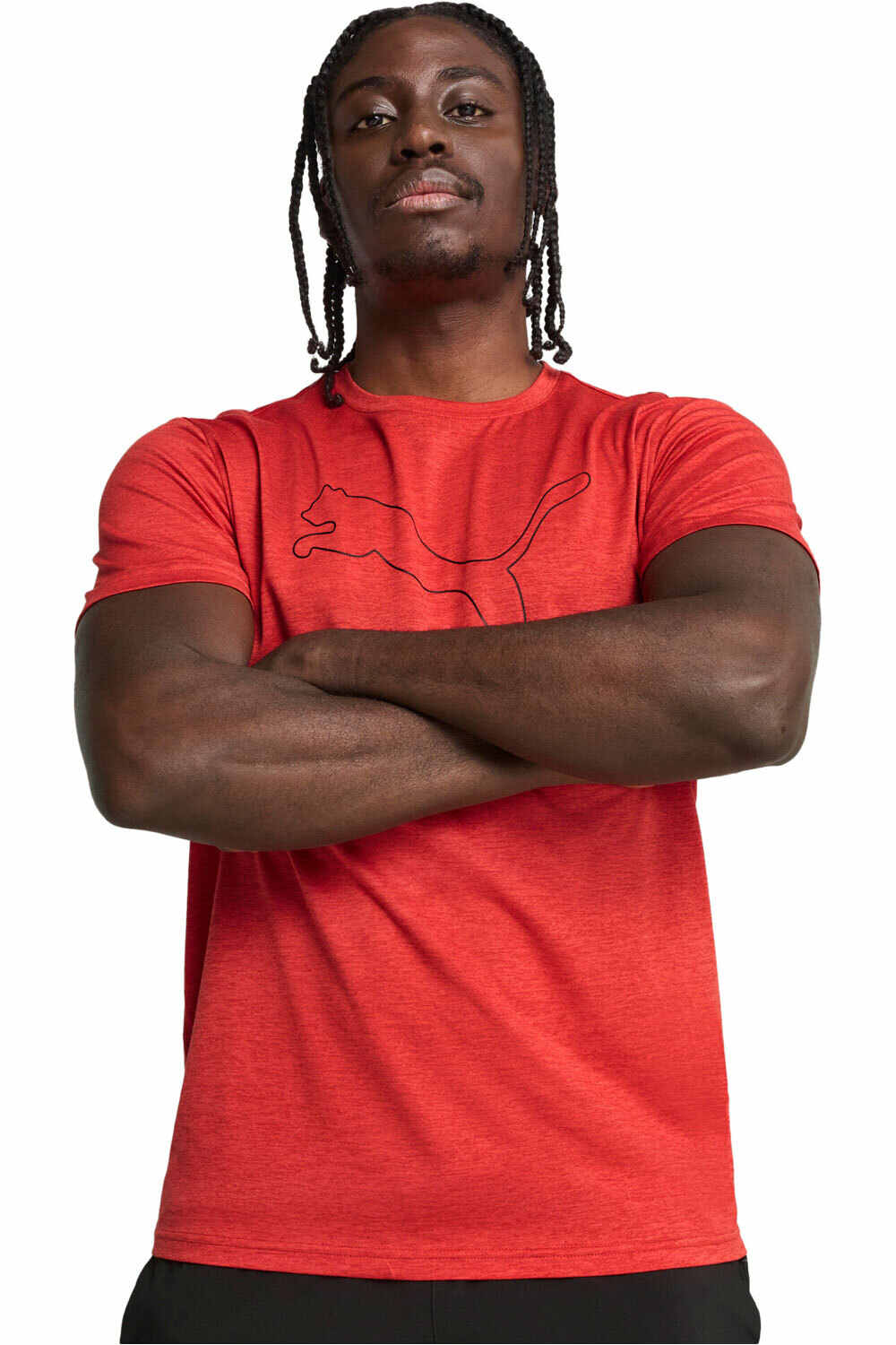 Puma camiseta fitness hombre M TAD ESSENTIAL HEAT vista frontal