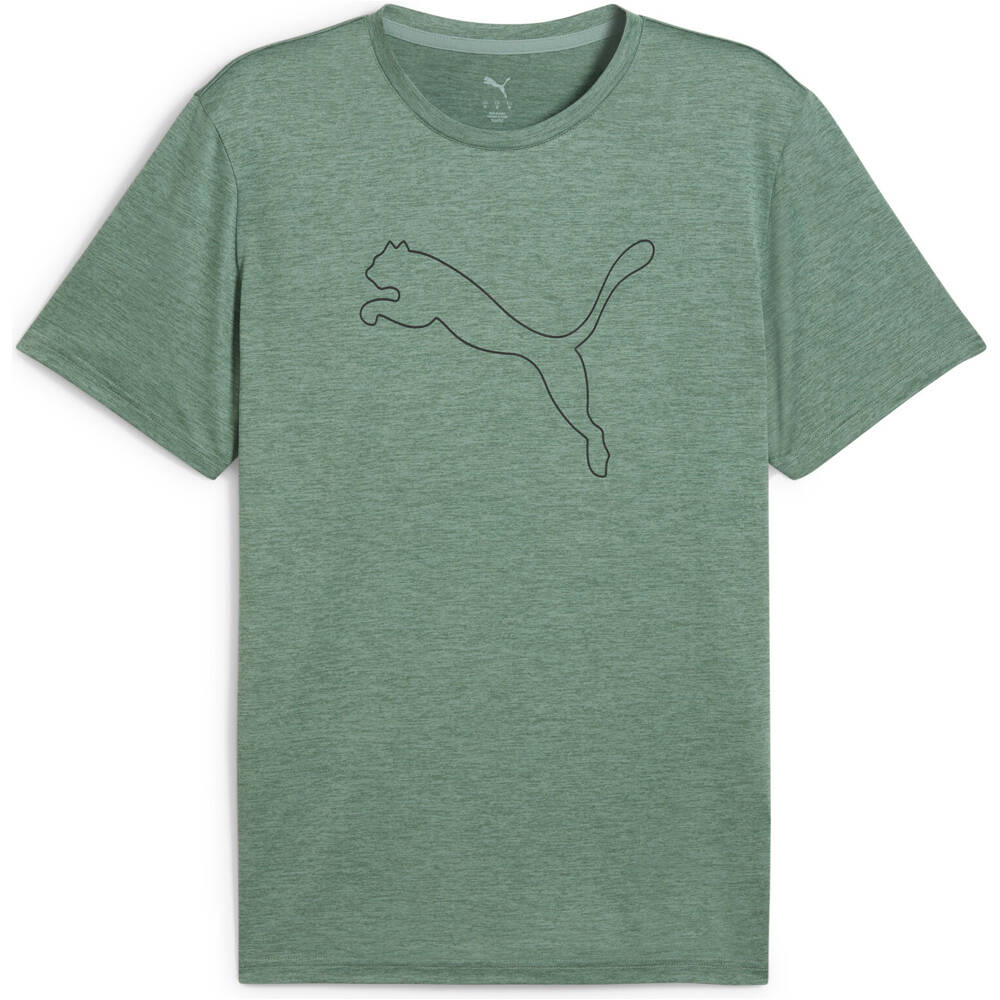 Puma camiseta fitness hombre M TAD ESSENTIAL HEATHER CAT TEE (CF larg vista detalle