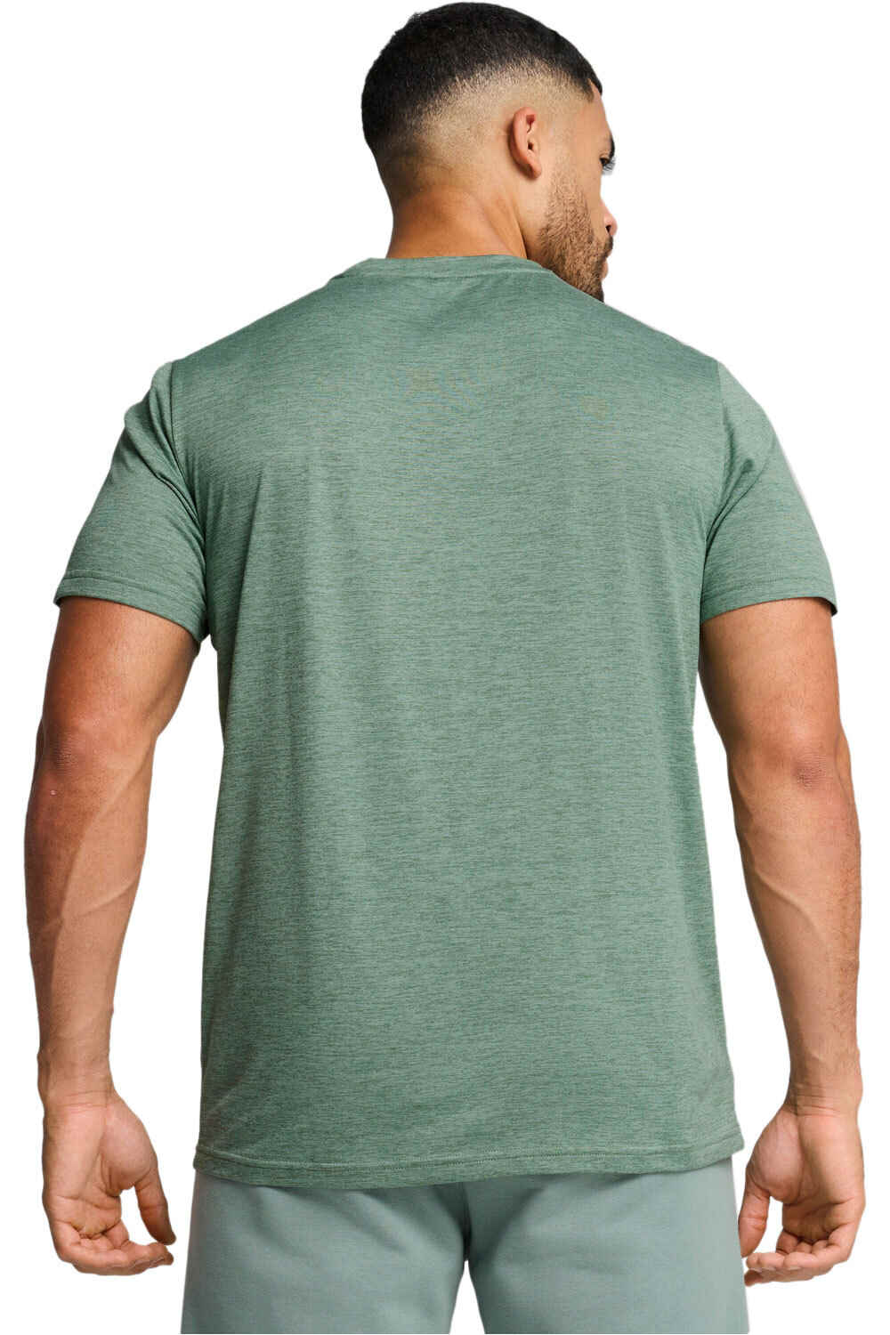 Puma camiseta fitness hombre M TAD ESSENTIAL HEATHER CAT TEE (CF larg vista trasera