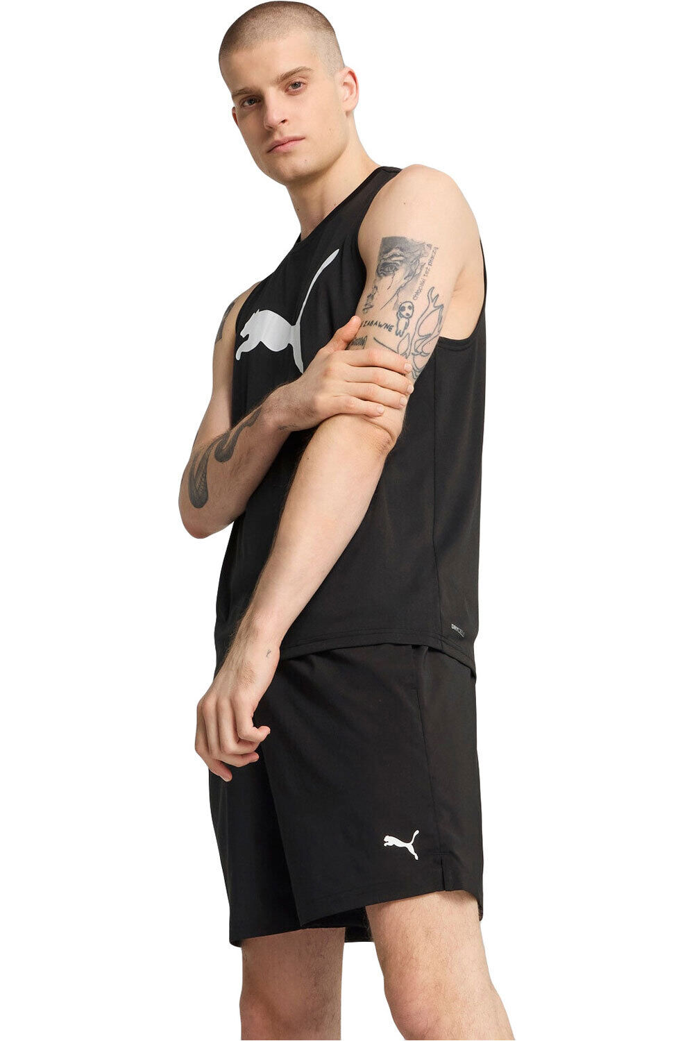 Puma camiseta fitness hombre M TAD ESSENTIAL Slee vista frontal