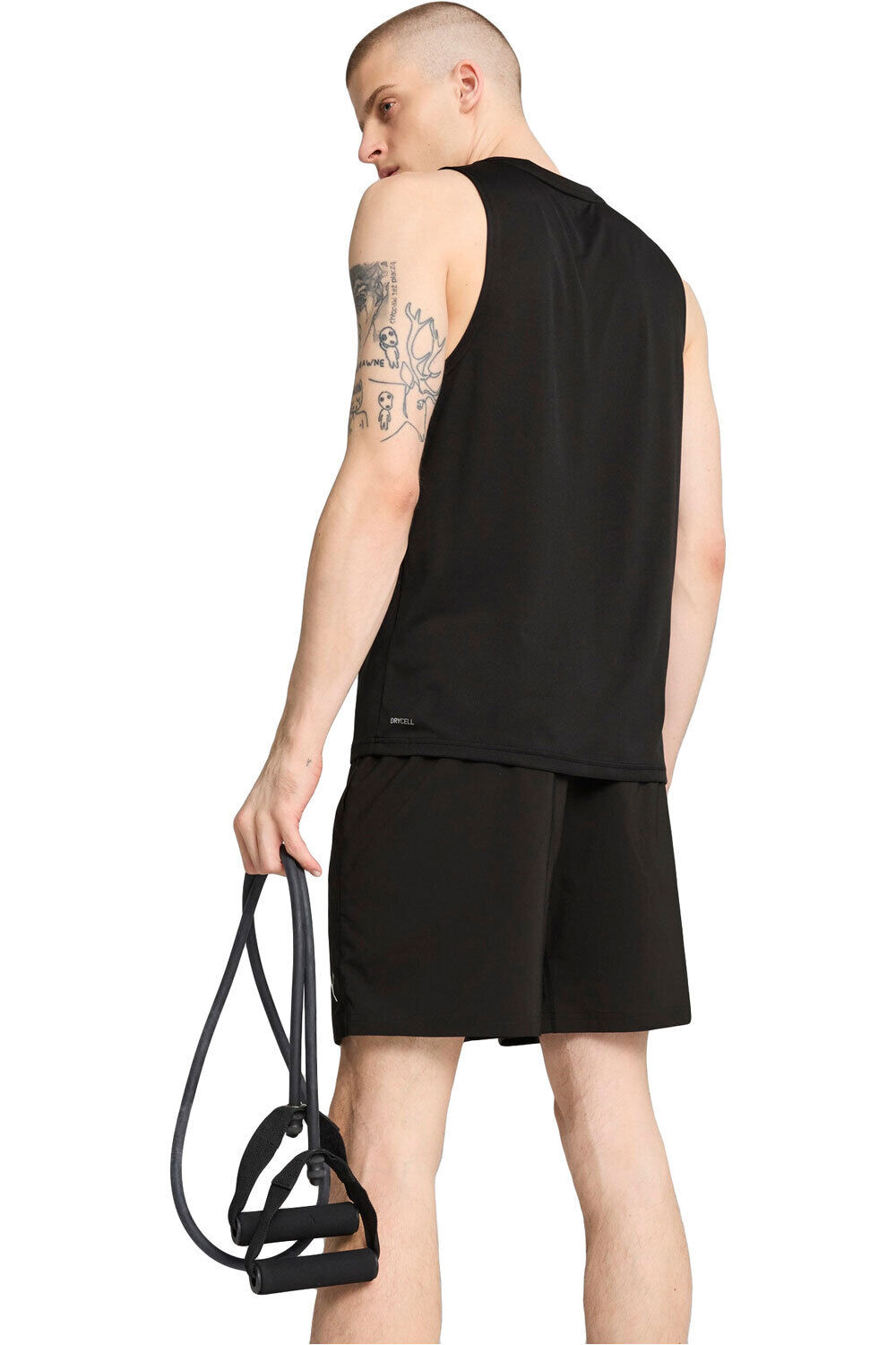 Puma camiseta fitness hombre M TAD ESSENTIAL Slee vista trasera