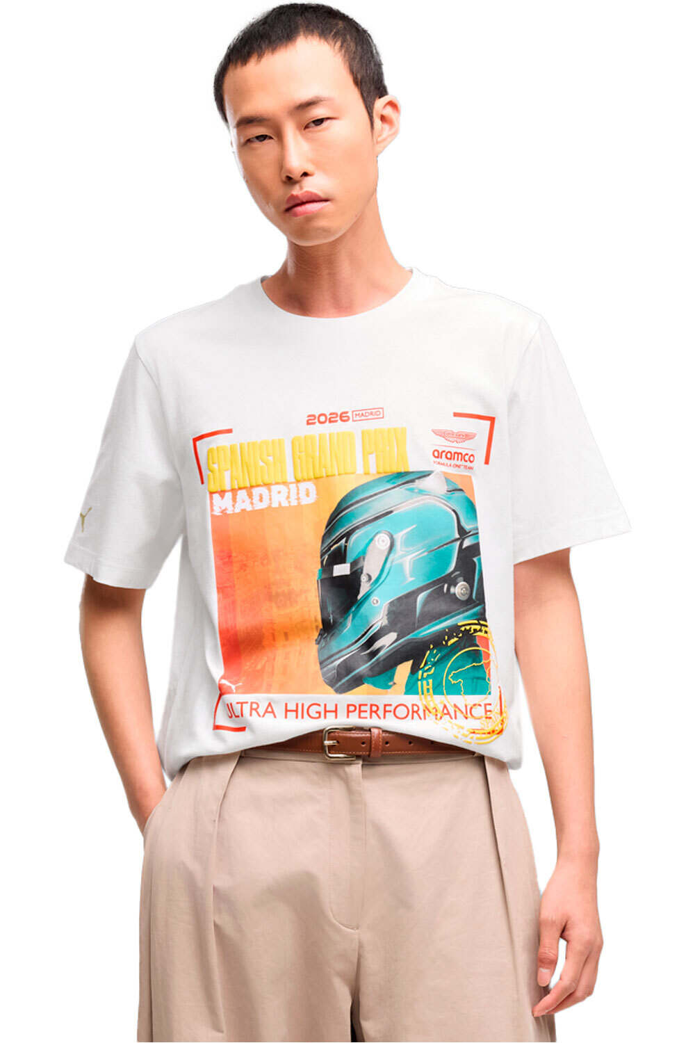 Puma camiseta manga corta hombre AMF1 Race Tee Madrid vista frontal