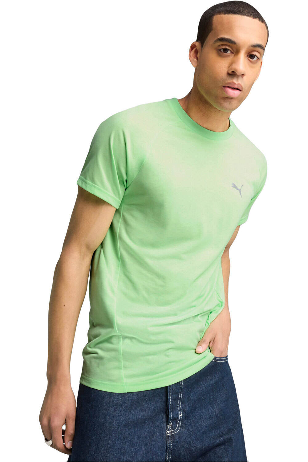 Puma camiseta manga corta hombre EVOSTRIPE Tee vista frontal