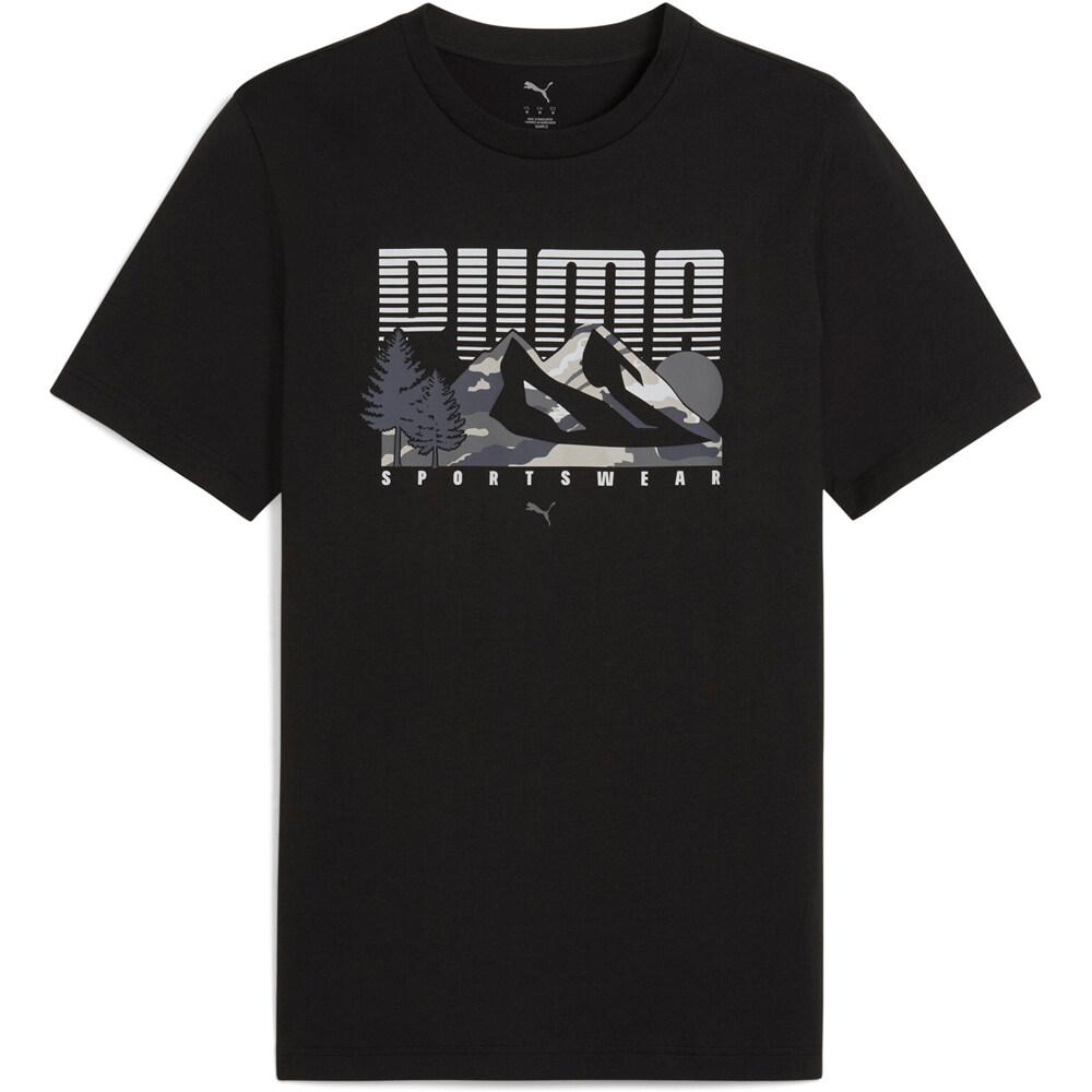 Puma camiseta manga corta hombre GRAPHICS Mountain Tee vista detalle
