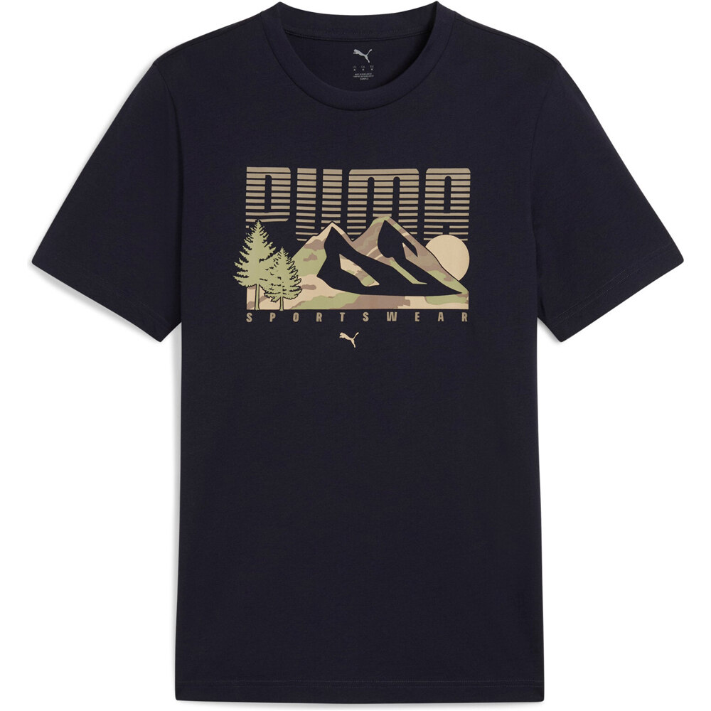 Puma camiseta manga corta hombre GRAPHICS Mountain Tee vista detalle