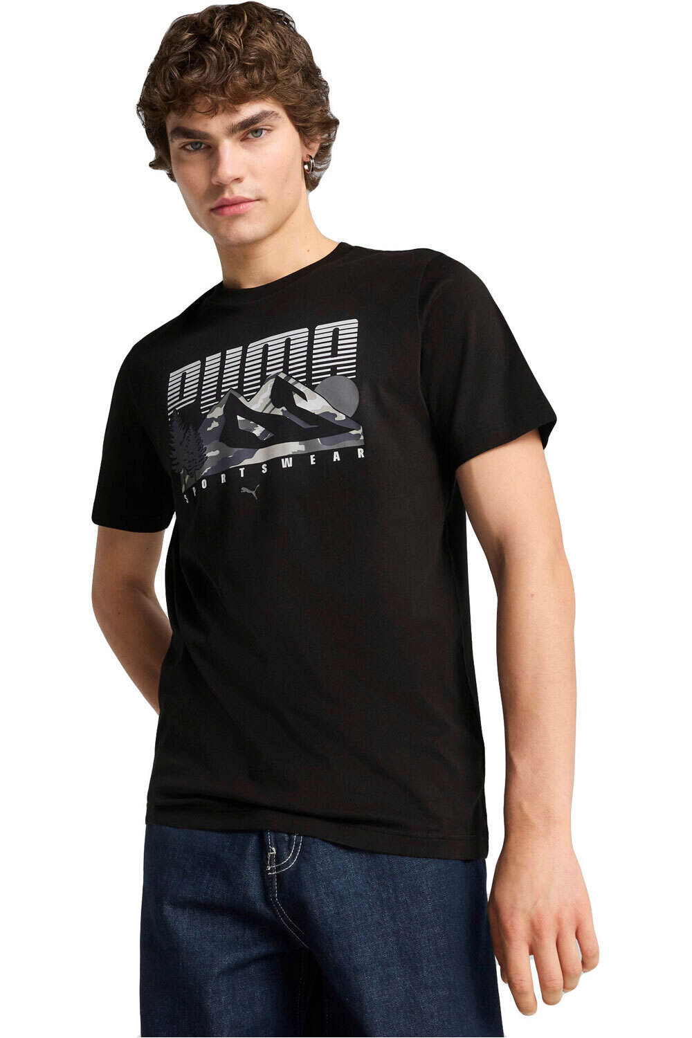 Puma camiseta manga corta hombre GRAPHICS Mountain Tee vista frontal
