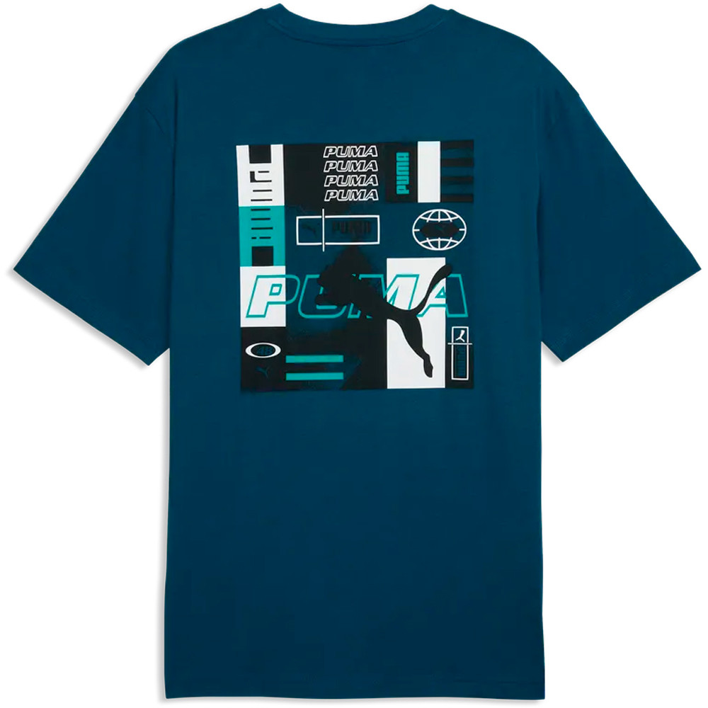 Puma camiseta manga corta hombre GRAPHICS Relaxed Sta vista trasera
