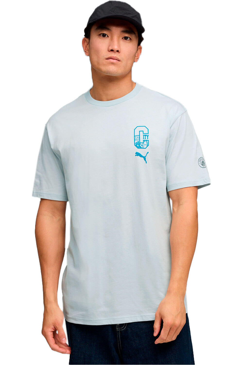 Puma camiseta manga corta hombre MCFC FtblCULTURE Rel vista frontal