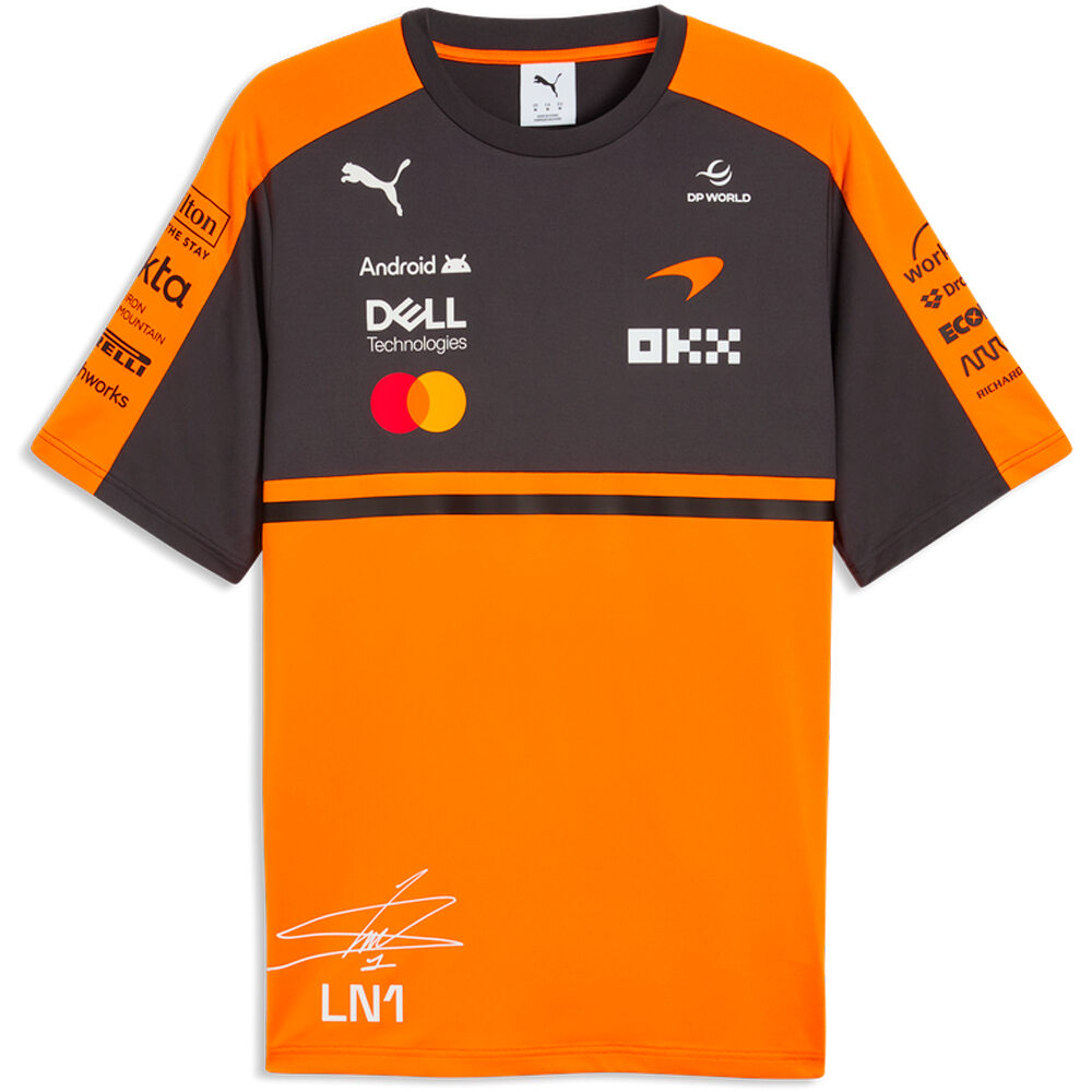 Puma camiseta manga corta hombre McLaren Replica Norr vista detalle
