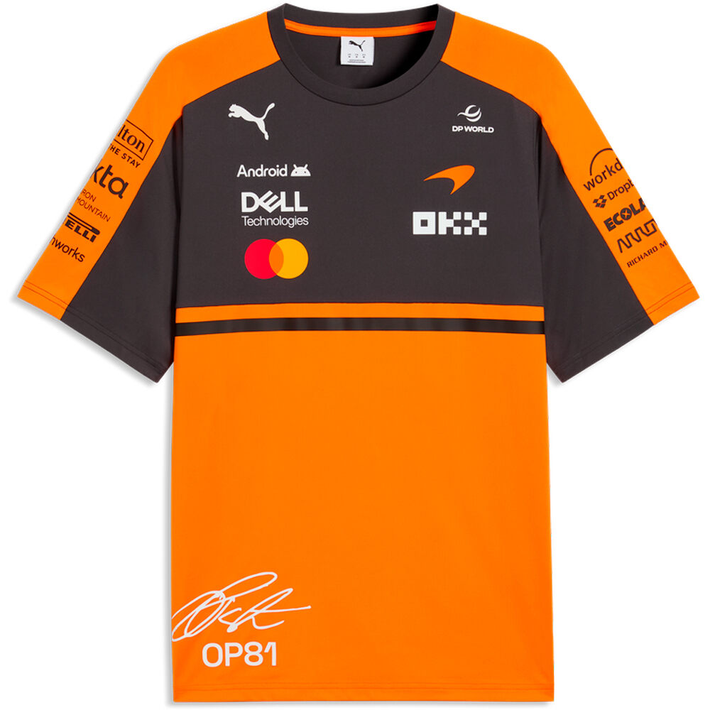 Puma camiseta manga corta hombre McLaren Replica Pias vista detalle