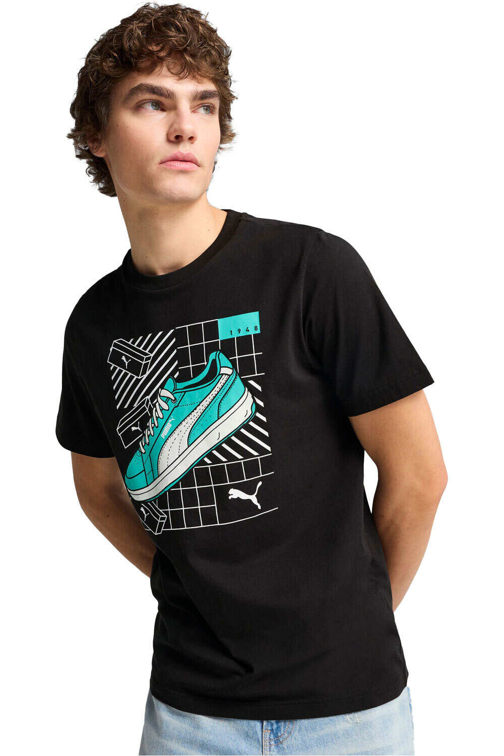 Puma camiseta manga corta hombre _M_GRAPHICS Sneaker Tee vista frontal