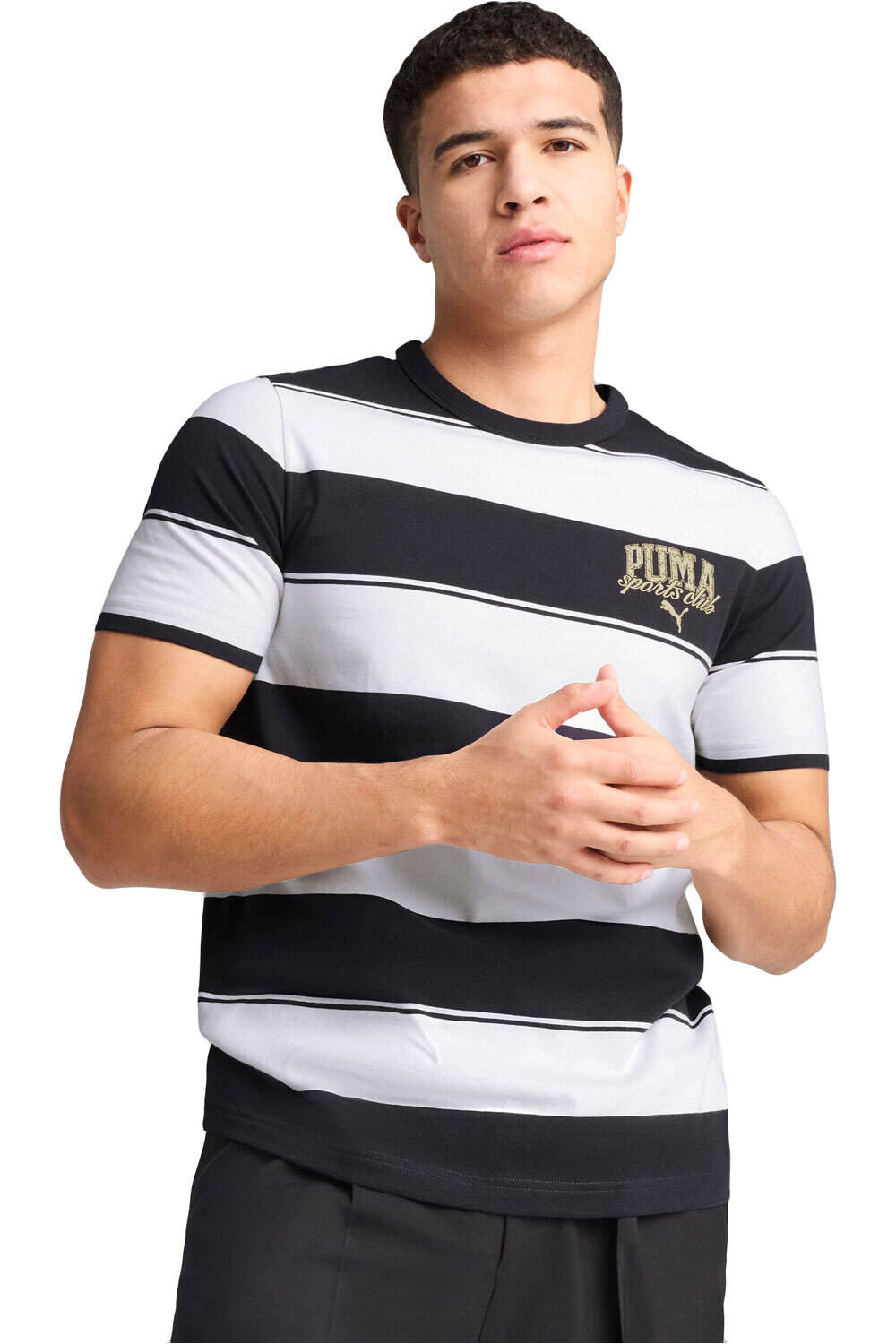 Puma camiseta manga corta hombre PUMA CLASS Striped Tee vista frontal