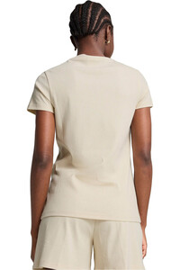 Puma camiseta manga corta mujer ESS ELEVATED Rib Tee vista trasera