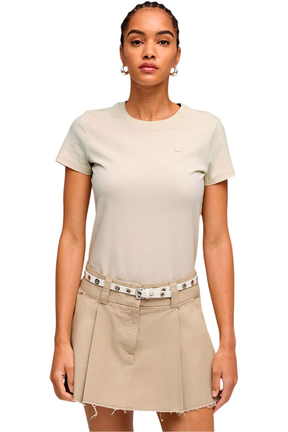 Puma camiseta manga corta mujer ESS ELEVATED Tee vista frontal