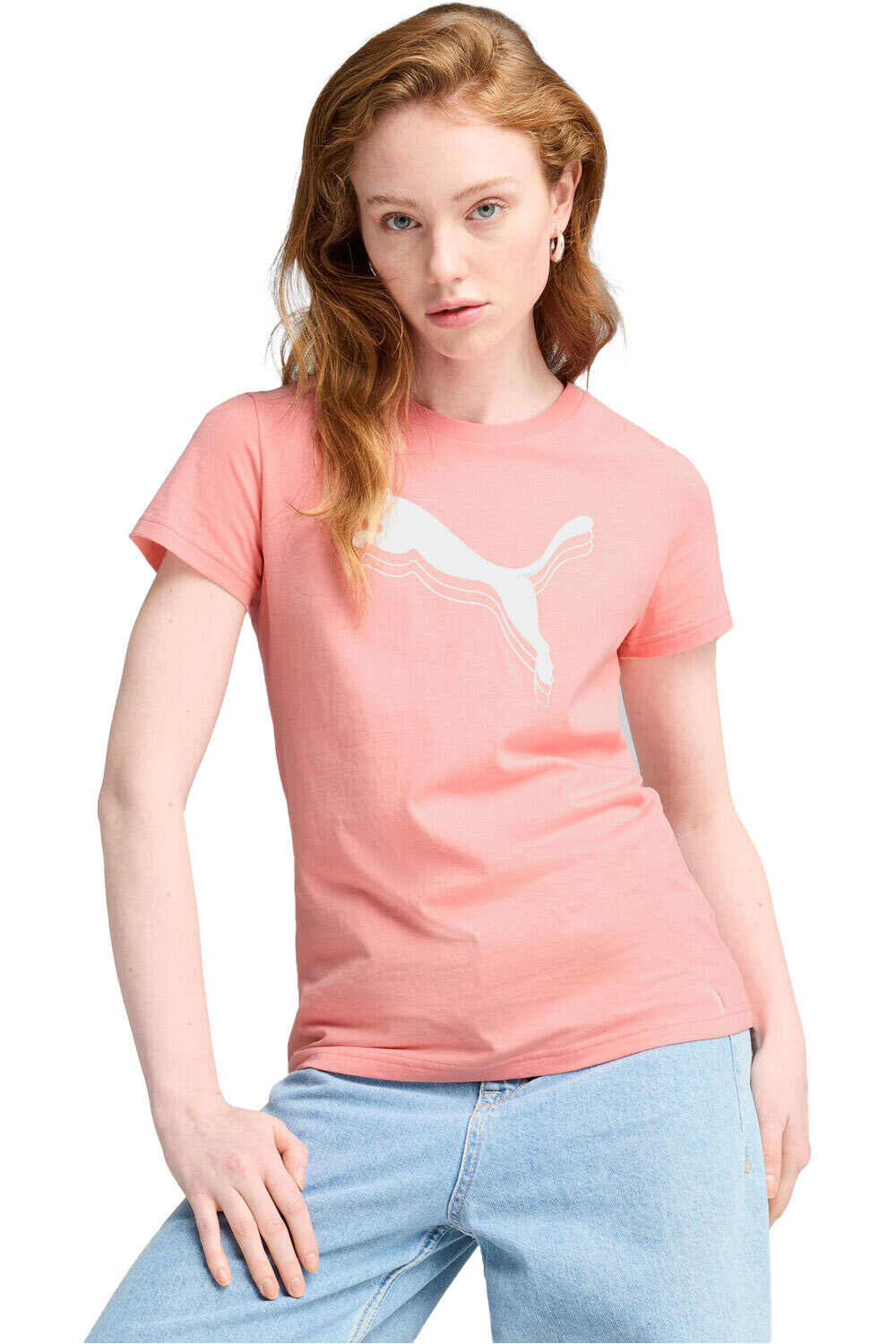 Puma camiseta manga corta mujer ESS METALLIC Tee vista frontal