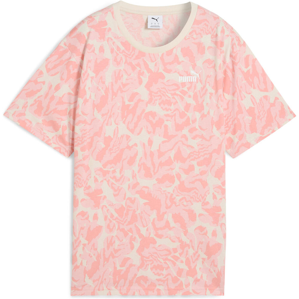 Puma camiseta manga corta mujer ESS NATURE 2.0 Relaxed AOP Tee vista detalle