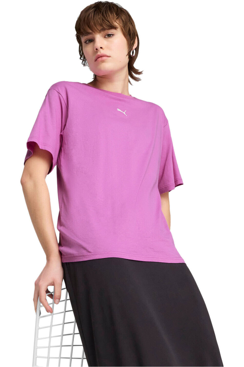 Puma camiseta manga corta mujer ESS Relaxed Tee vista frontal