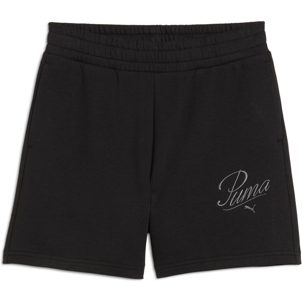 Puma camiseta manga corta mujer ESS SCRIPT High-Waist Shorts 5 vista detalle