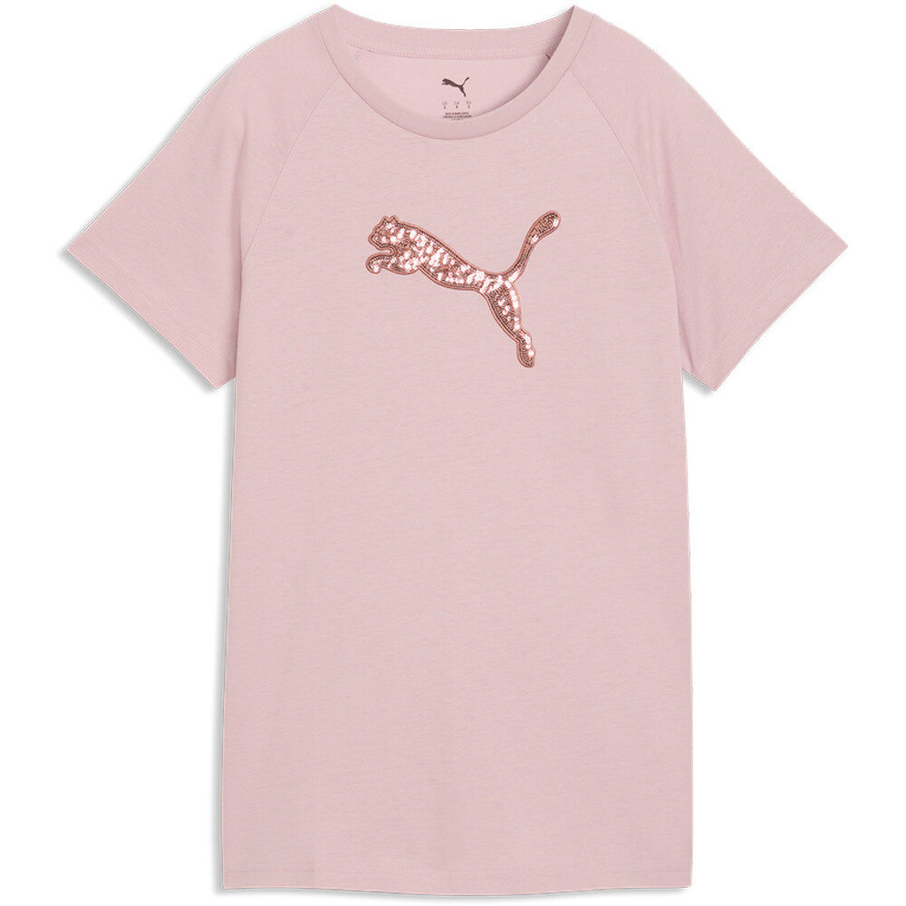 Puma camiseta manga corta mujer ESS SEQUINS Tee vista detalle