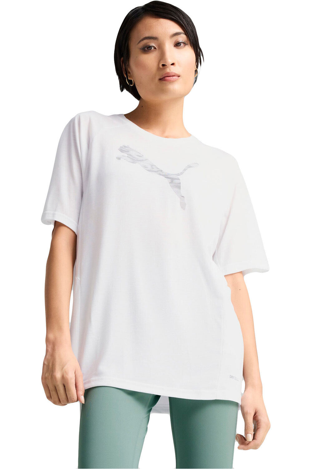Puma camiseta manga corta mujer EVOSTRIPE Relaxed Tee vista frontal