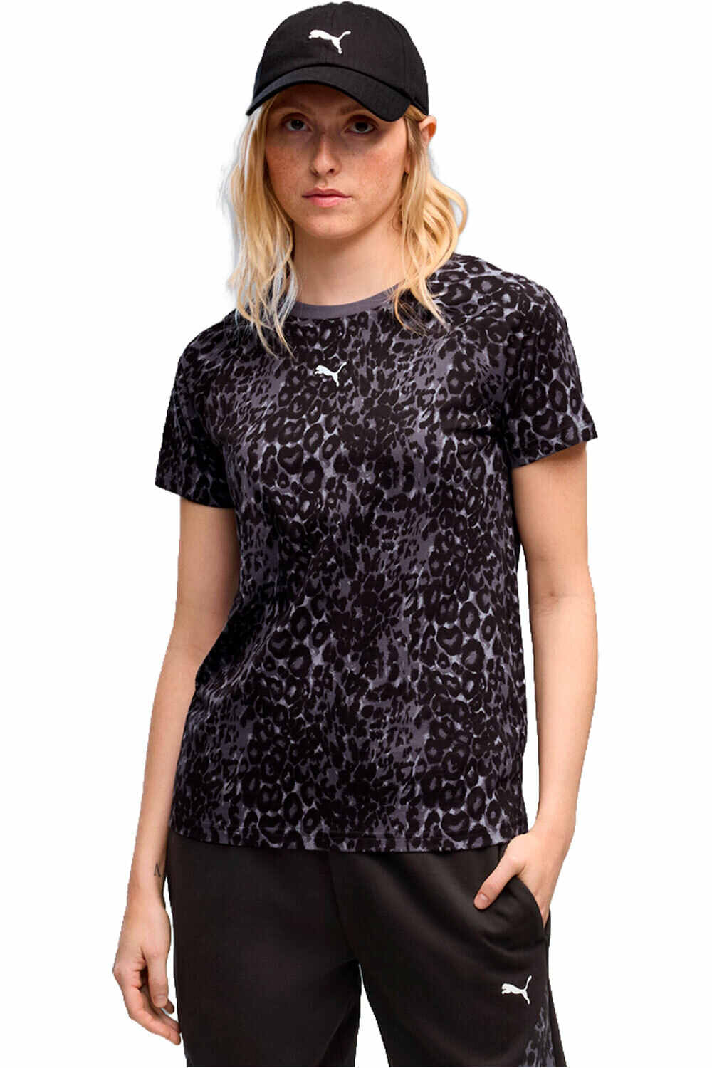 Puma camiseta manga corta mujer GRAPHICS ANIMAL Stan vista frontal
