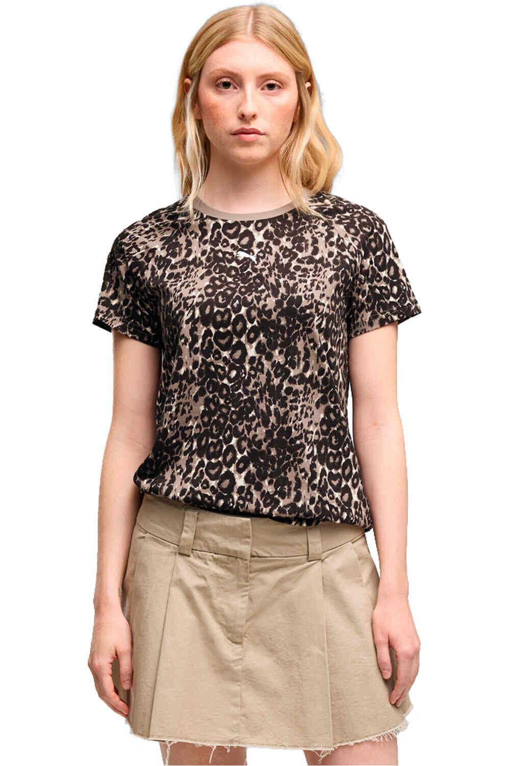 Puma camiseta manga corta mujer GRAPHICS ANIMAL Stan vista frontal