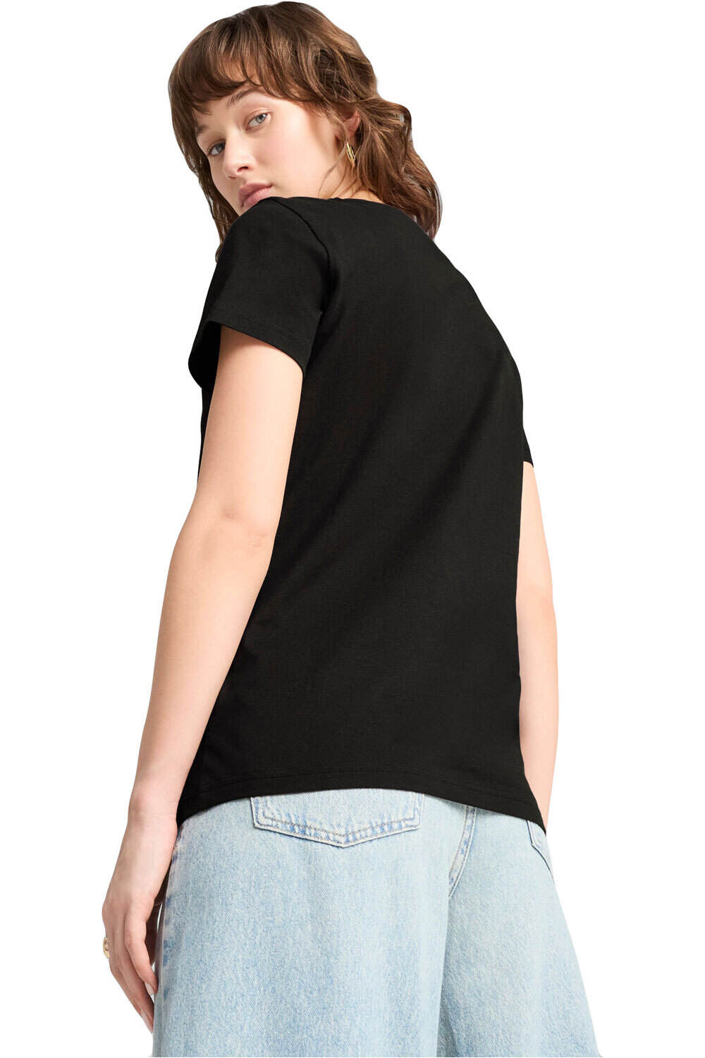 Puma camiseta manga corta mujer GRAPHICS Floral Cat Logo Tee vista trasera