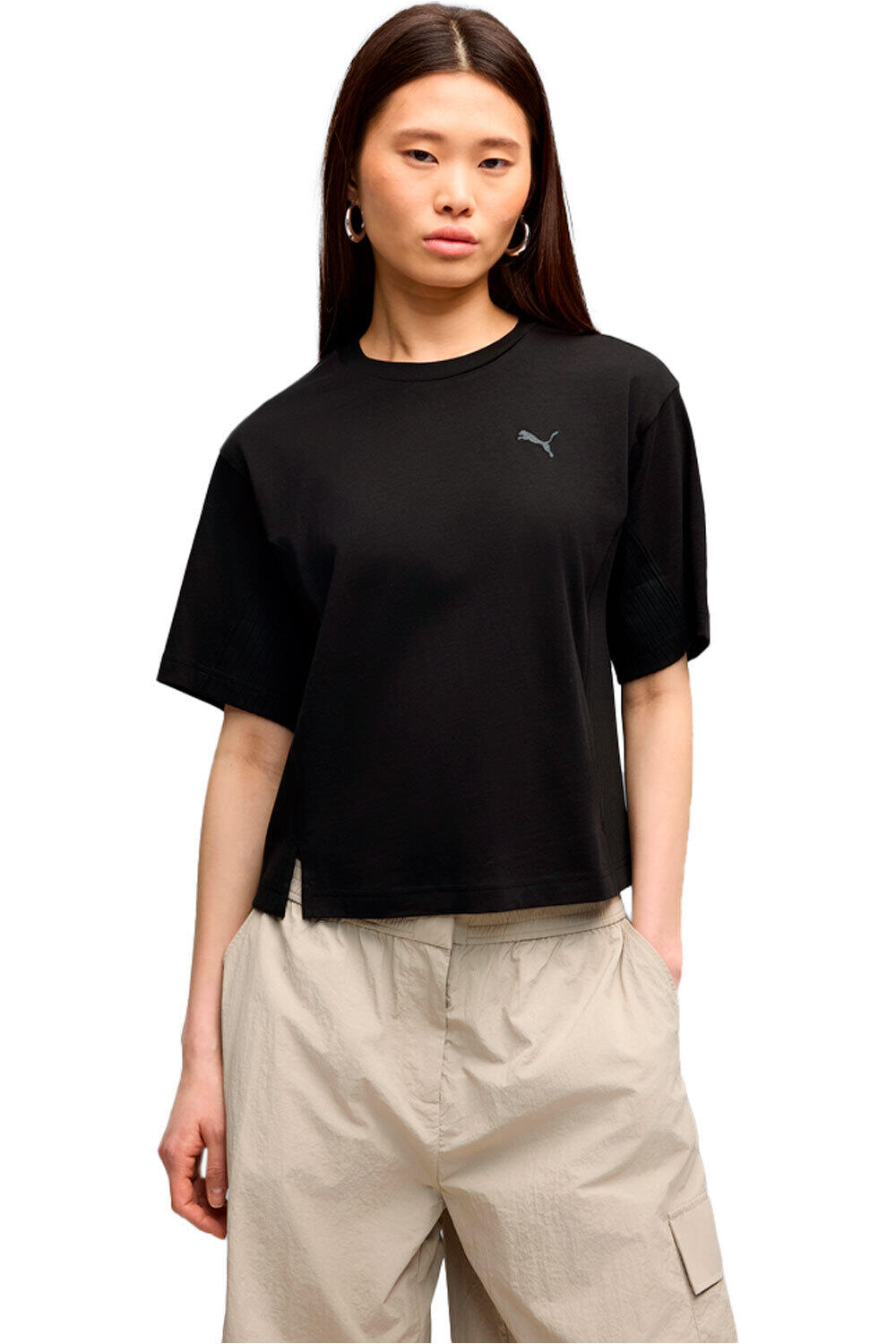 Puma camiseta manga corta mujer HER Relaxed Tee vista frontal