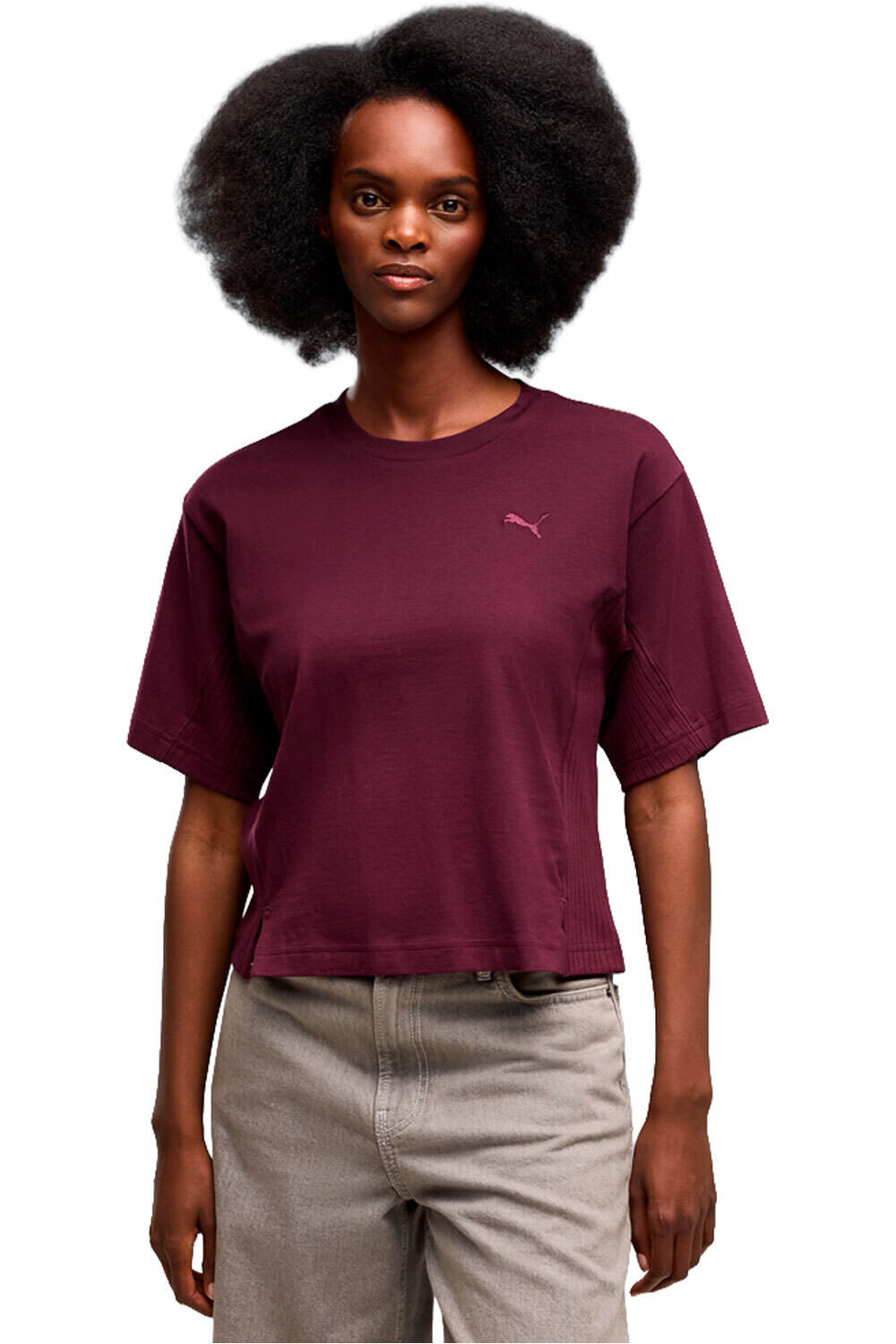Puma camiseta manga corta mujer HER Relaxed Tee vista frontal