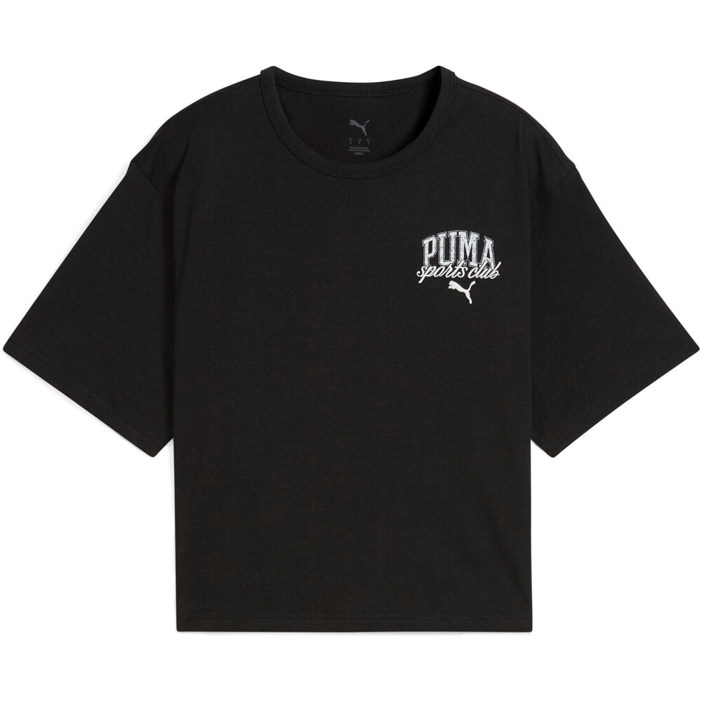 Puma camiseta manga corta mujer PUMA CLASS Relaxed Crop Tee vista detalle