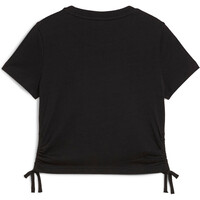 Puma camiseta manga corta niña ESS ANIMAL Logo Infill Knotted Tee G 03