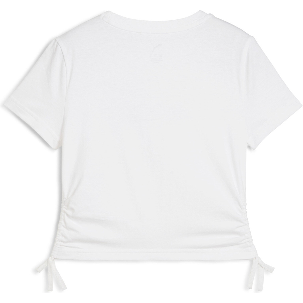 Puma camiseta manga corta niña ESS ANIMAL Logo Infill Knotted Tee G 03