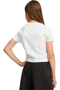 Puma camiseta manga corta niña ESS ANIMAL Logo Infill Knotted Tee G vista trasera