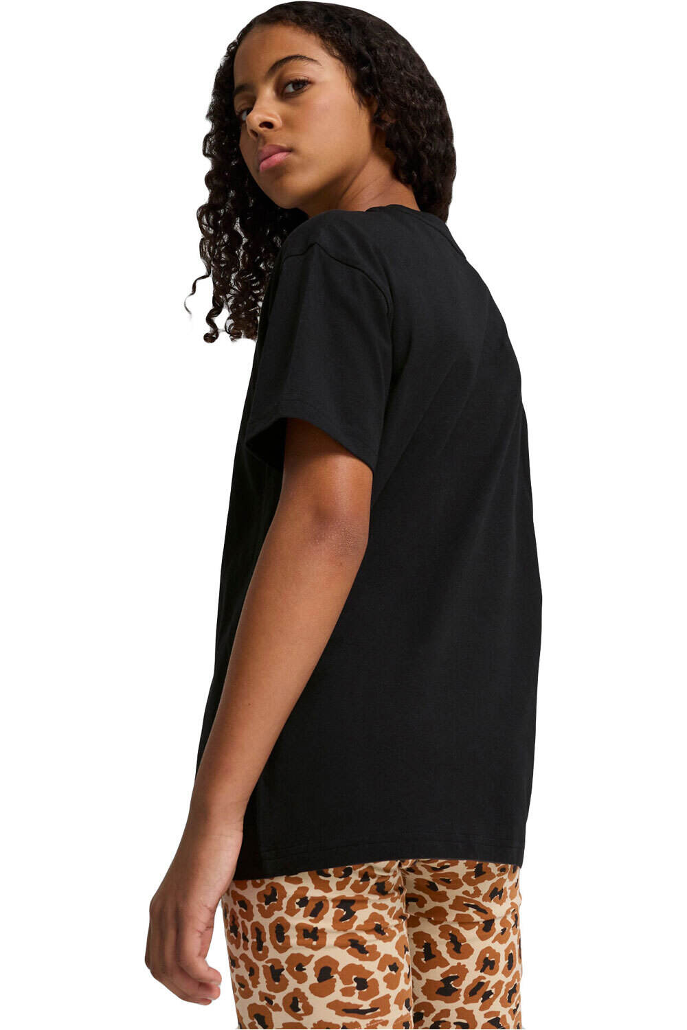 Puma camiseta manga corta niña ESS ANIMAL Logo Infill Tee G vista trasera