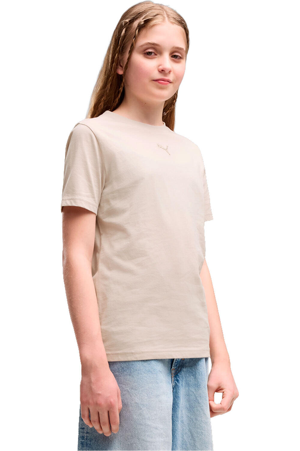 Puma camiseta manga corta niña ESS Centered Cat Log vista frontal