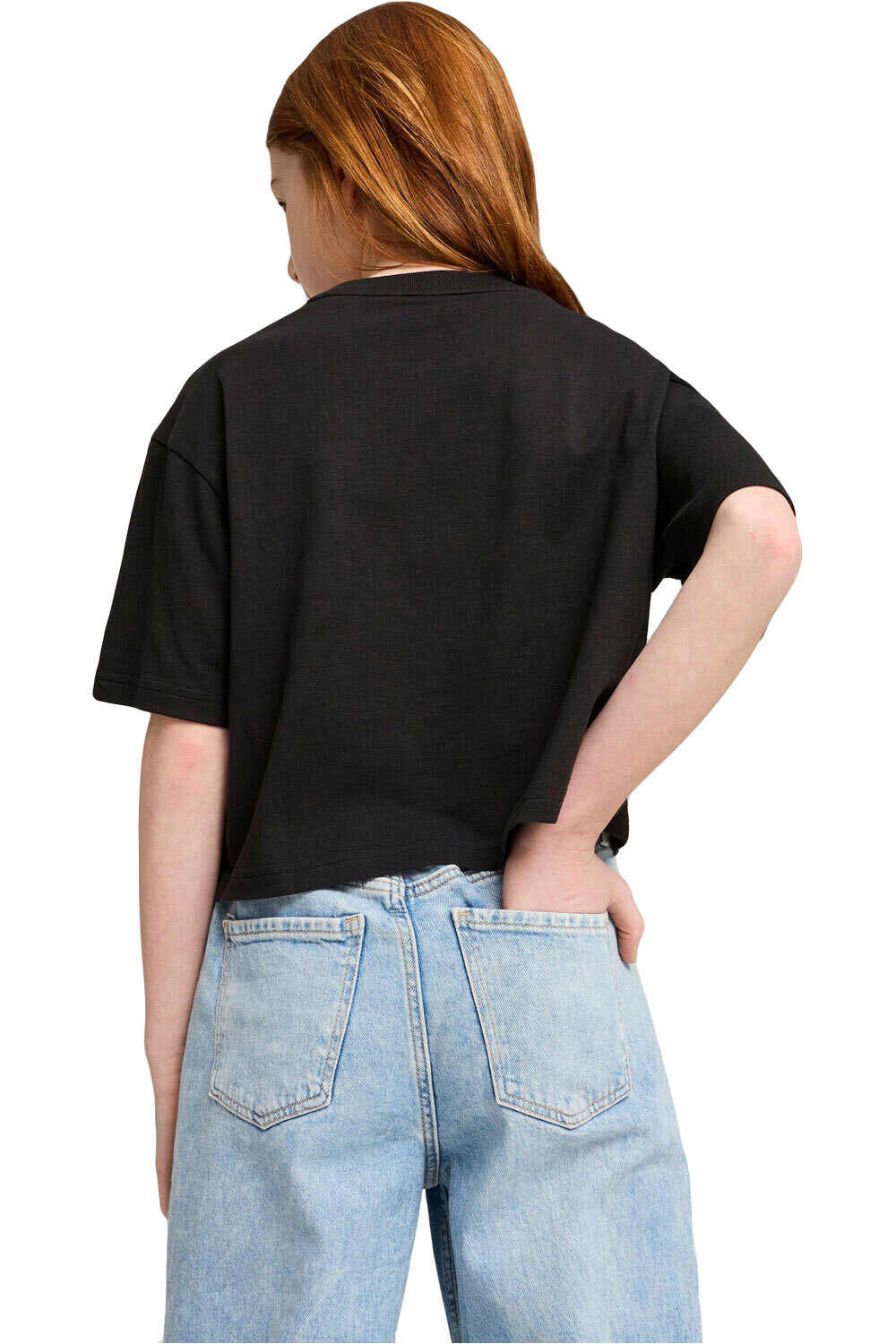 Puma camiseta manga corta niña ESS Graphic Short Length Tee IIII G vista trasera