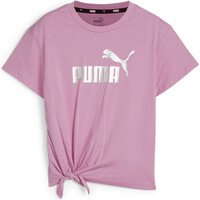 Puma camiseta manga corta niña ESS+ Logo Knotted Te vista detalle