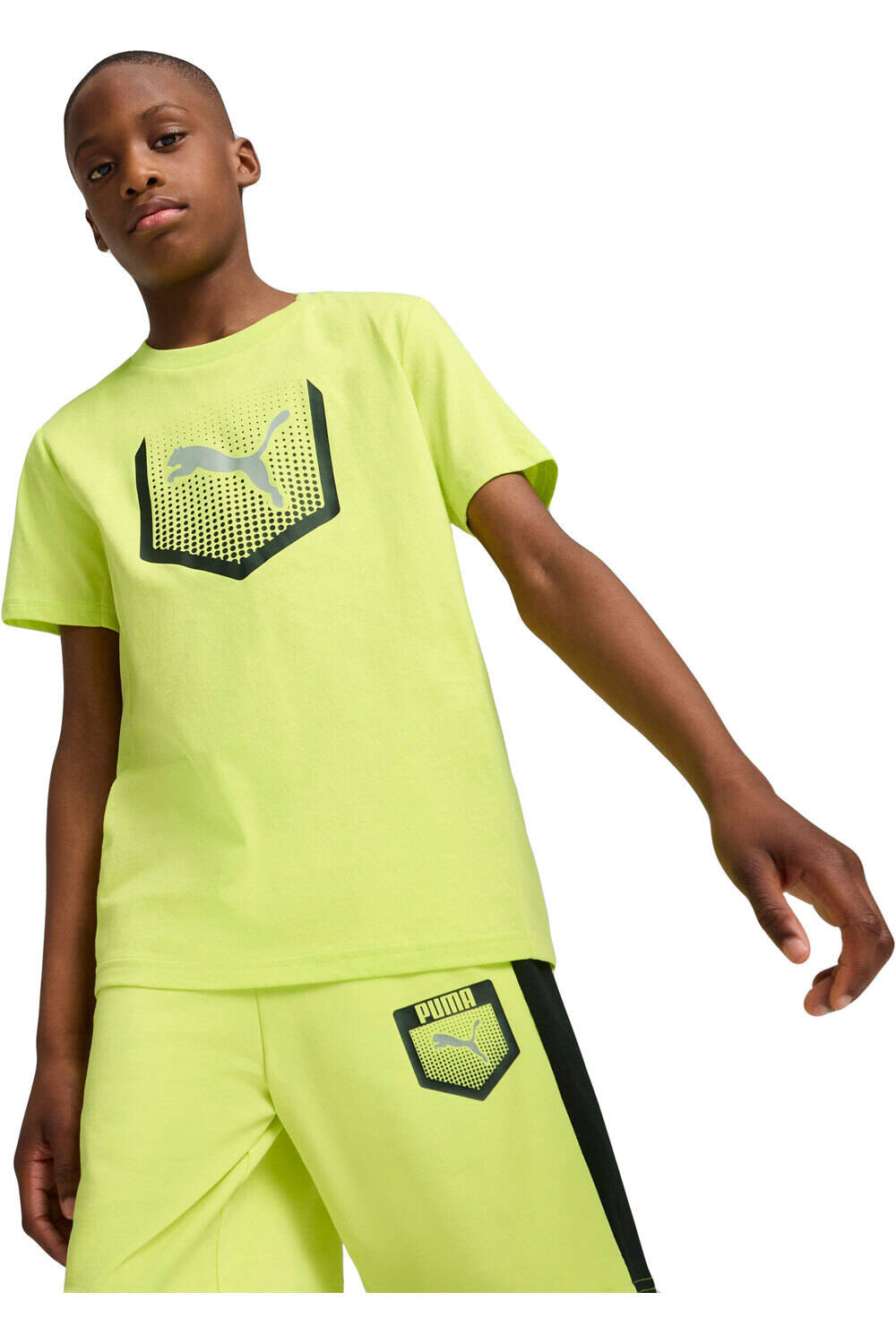 Puma camiseta manga corta niño ACTIVE SPORTS Graphic Tee II B vista frontal