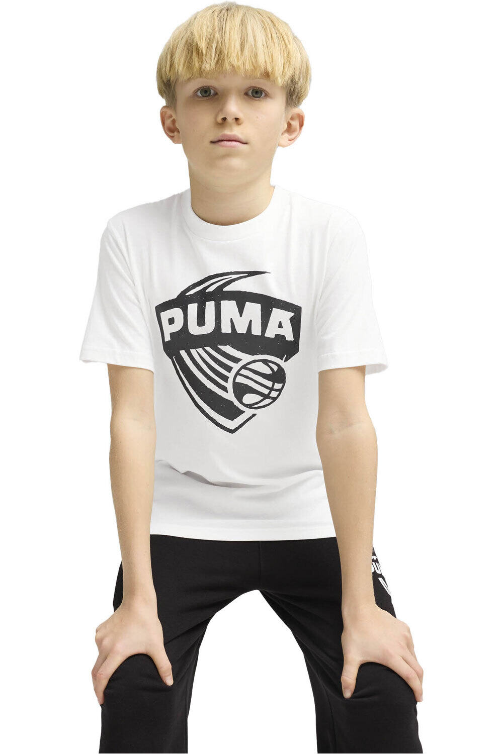 Puma camiseta manga corta niño BASKETBALL Posterize Tee I B vista frontal