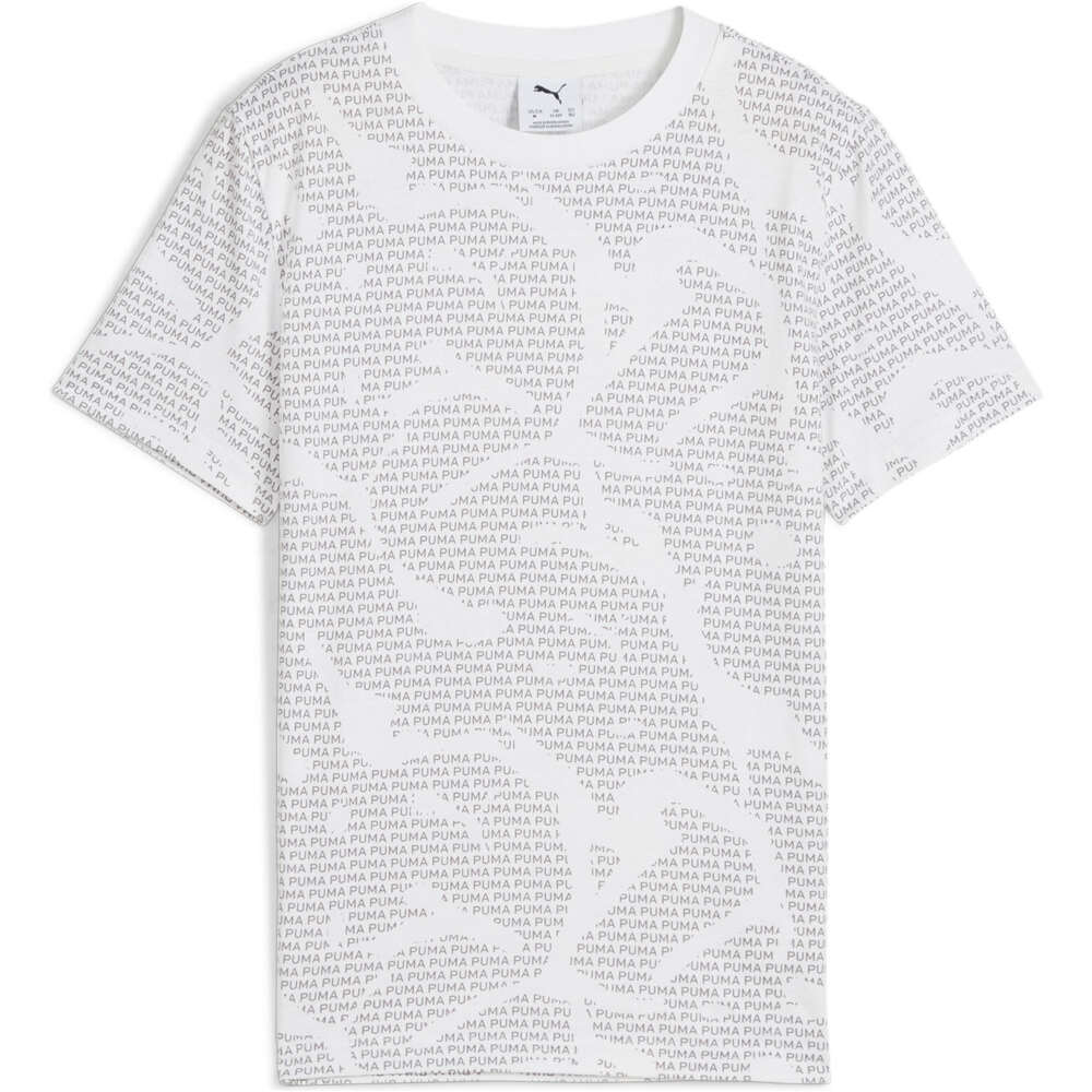 Puma camiseta manga corta niño ESS LOGO LAB AOP Tee B vista frontal