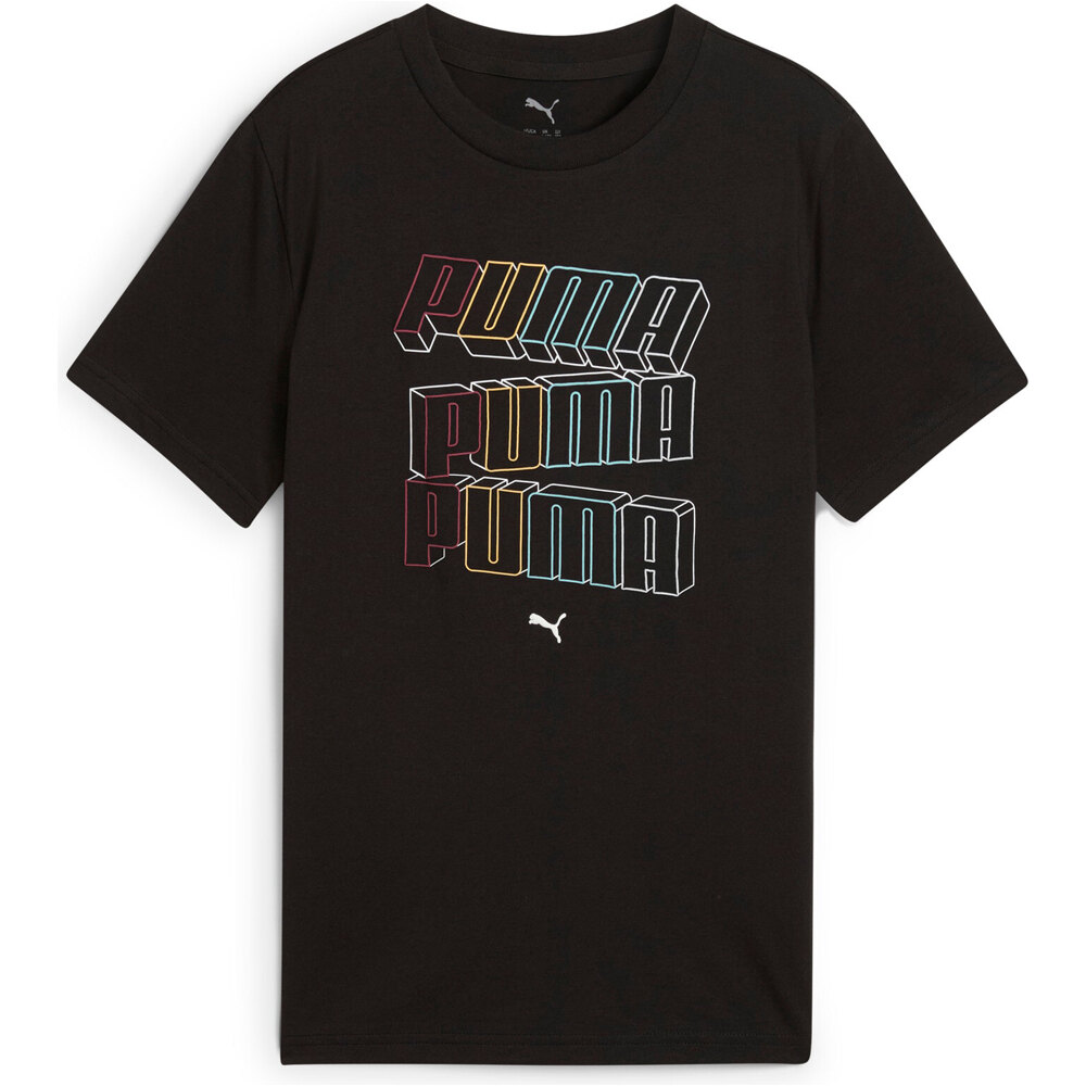 Puma camiseta manga corta niño ESS LOGO LAB HOG Tee B vista detalle