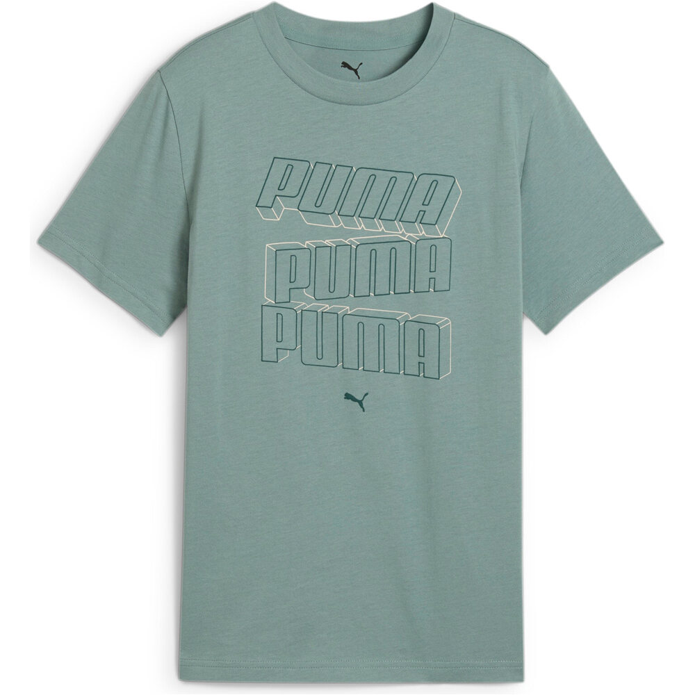 Puma camiseta manga corta niño ESS LOGO LAB HOG Tee B vista frontal