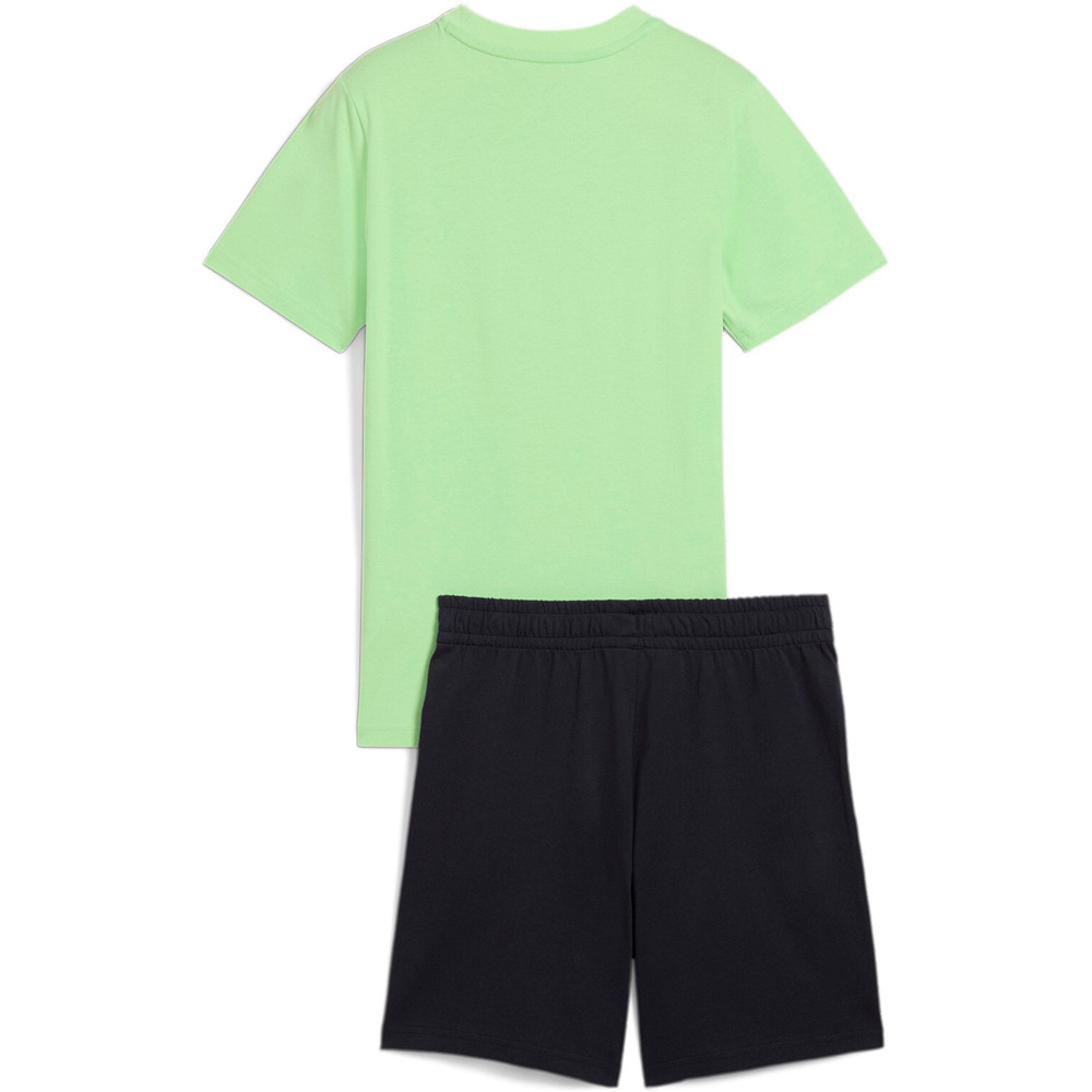 Puma camiseta manga corta niño ESS LOGO LAB Tee and Shorts Set B vista trasera