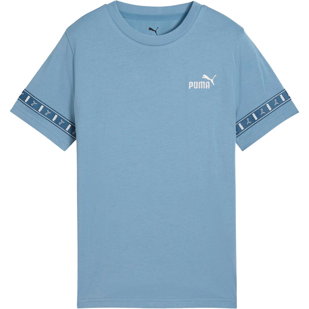 Puma camiseta manga corta niño ESS TAPE Layout Tee vista frontal