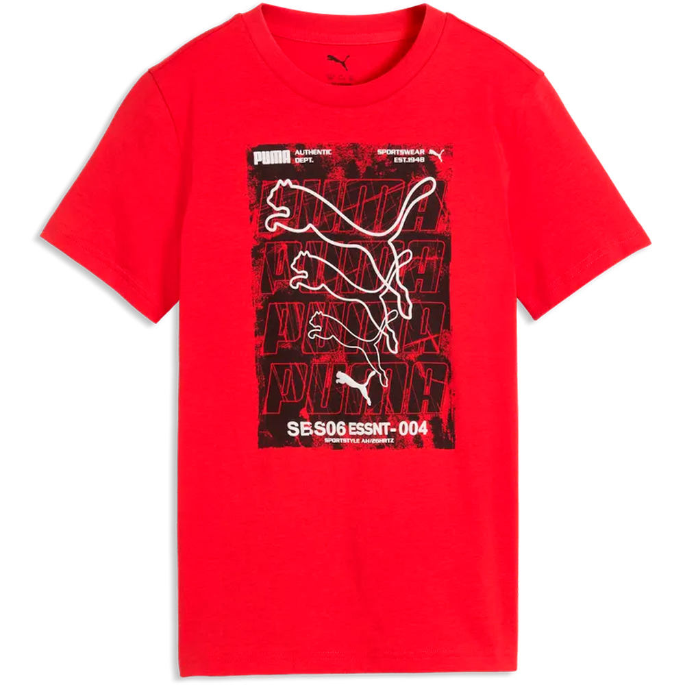 Puma camiseta manga corta niño M_GRAPHIC Box Tee B vista frontal