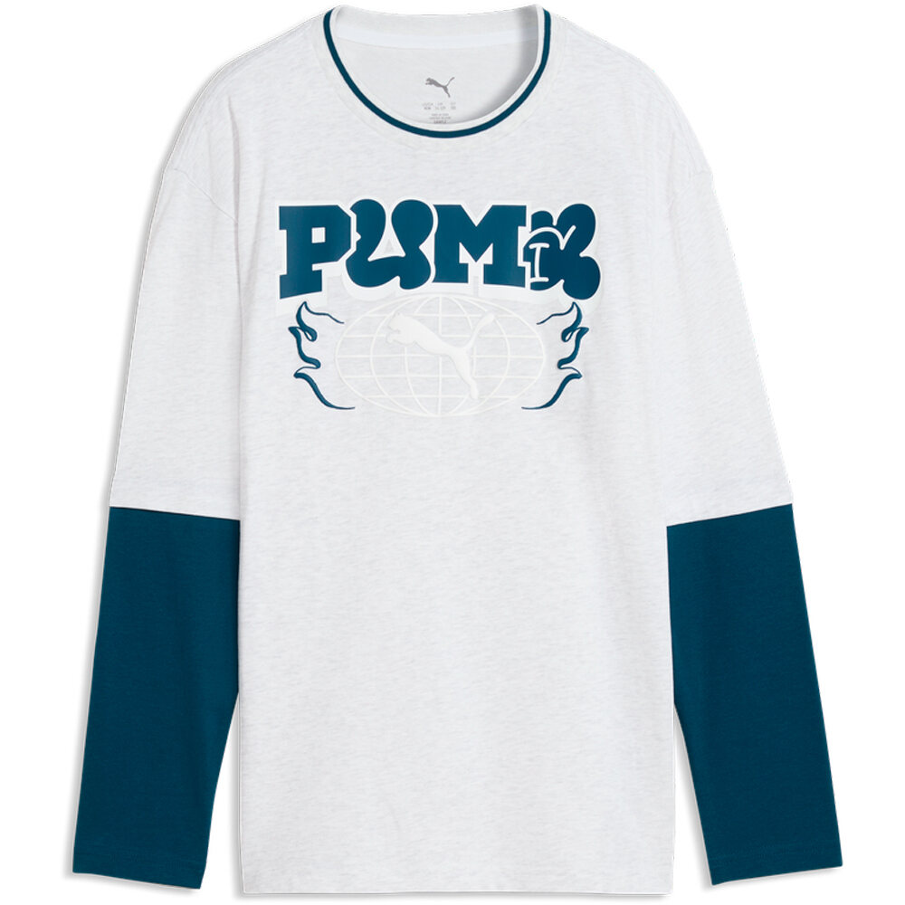 Puma camiseta manga corta niño MID90s Relaxed Layer vista detalle